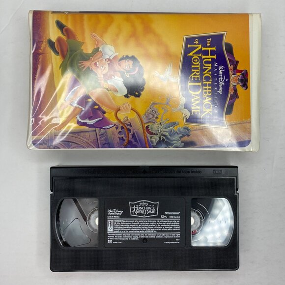 Vtg Walt Disney Masterpiece The Hunchback Of Notre Dame VHS Tape Clamshell Case - Picture 5 of 9